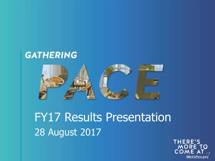 fy17 results presentation