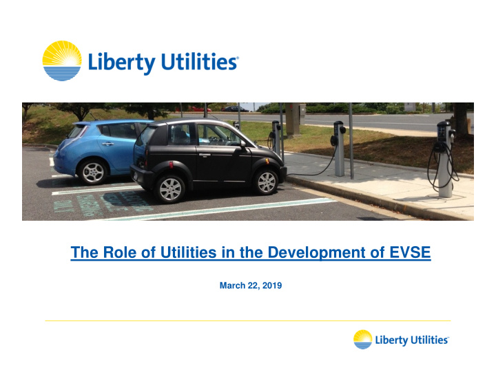the role of utilities in the development of evse