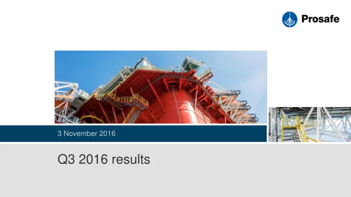 q3 2016 results disclaimer