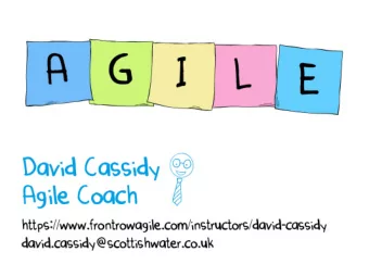 Questions on the day    How does Agile work for Regulatory or Quality driven projects?    The