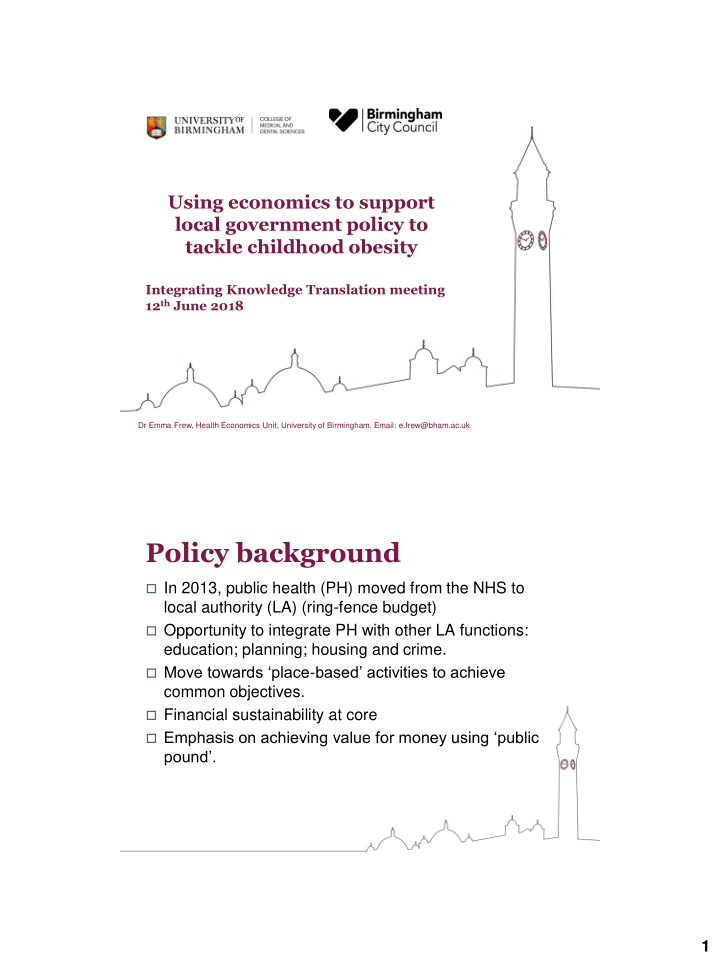 policy background