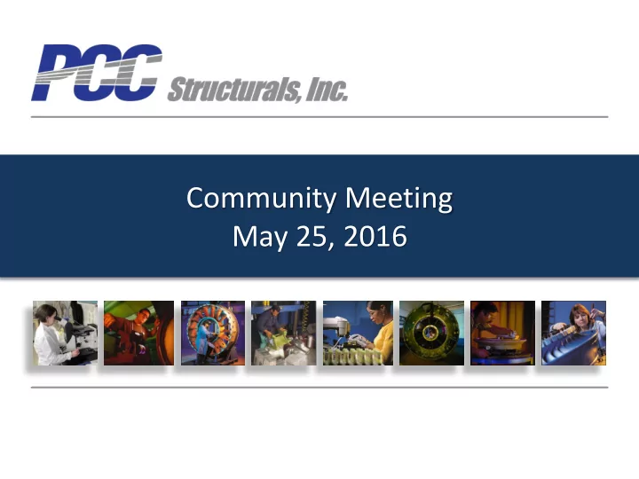 community meeting
