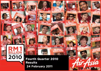 Fourth Quarter 2010  Fourth Quarter 2010  Fourth Quarter 2010  Fourth Quarter 2010  Results