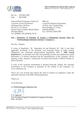 % Website: www.walchand.com Email: wil@wa|chand.com  WALCHANDNAGAR  1908-2008 Ref. No.