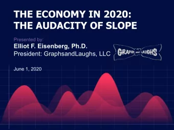 THE ECONOMY IN 2020:  THE AUDACITY OF SLOPE  Presented by:  Elliot F. Eisenberg, Ph.D.  President: