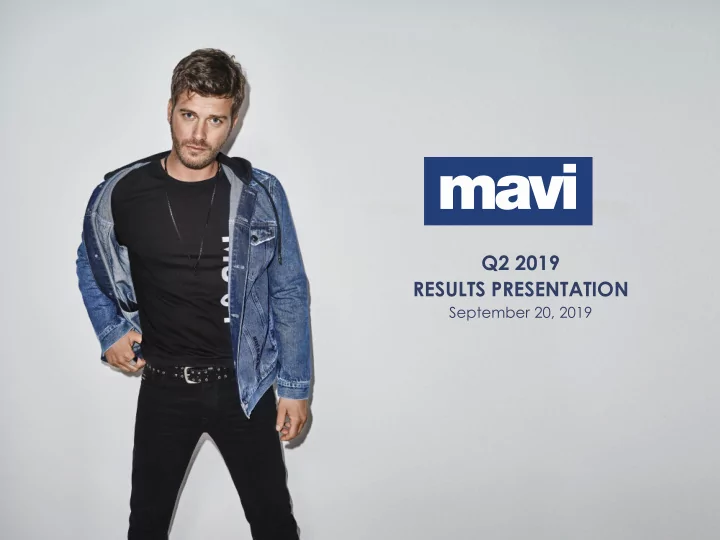 q2 2019 results presentation