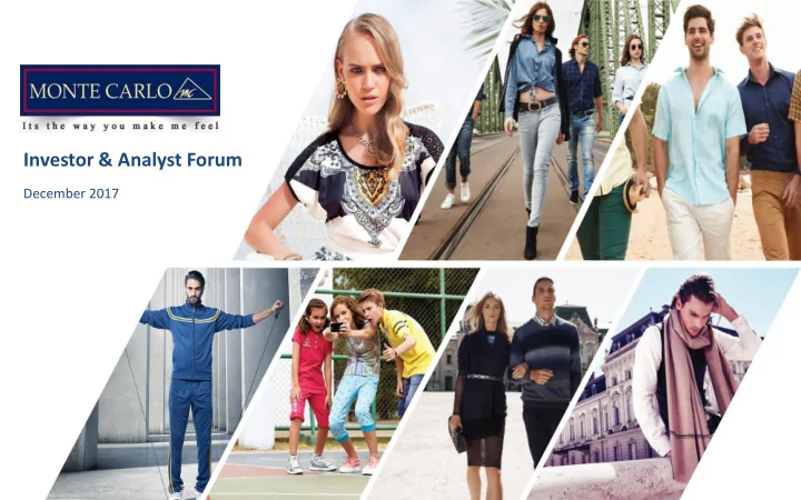investor analyst forum