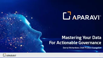 For Actionable Governance  Darryl Richardson, Chief Product Evangelist  1  Understanding the