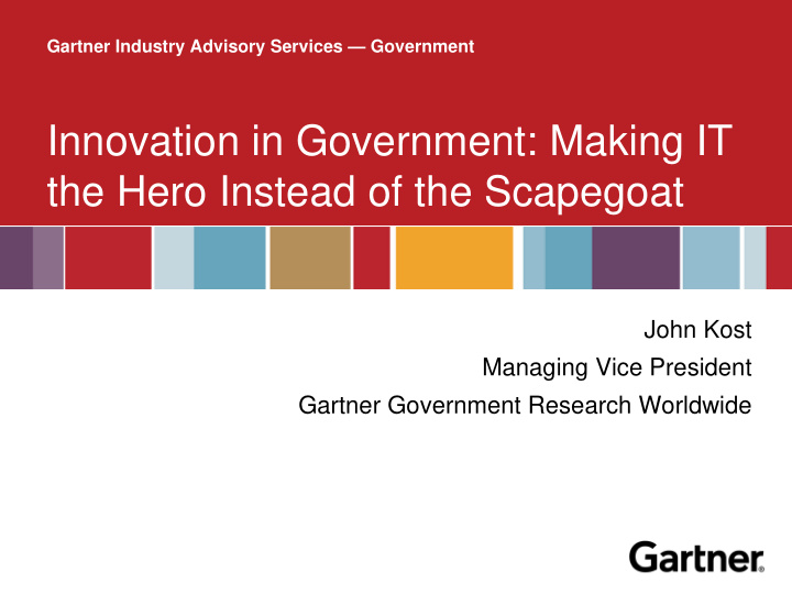 innovation in government making it the hero instead of