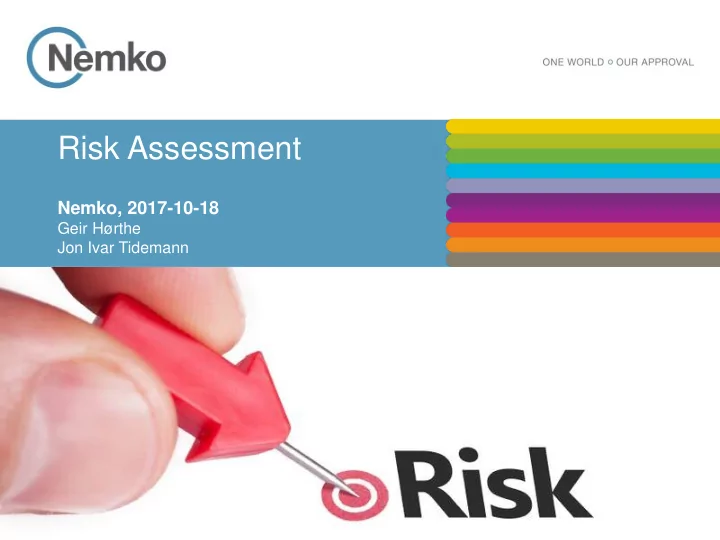 risk assessment