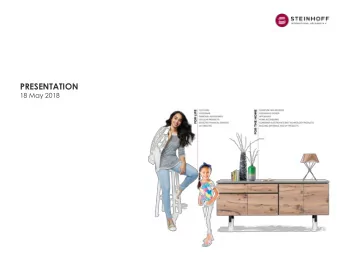 PRESENTATION  18 May 2018  Disclaimer This presentation (the  Presentation ) has been