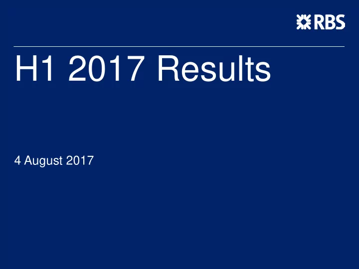 h1 2017 results