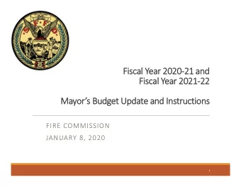 Fisc  Fiscal al Ye Year 2020 2020  21 21 and and  Fisc  Fiscal al Ye Year 2021 2021  22  22