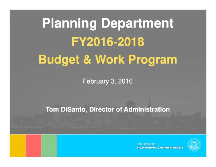 planning department planning department