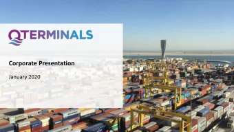 Corporate Presentation  January 2020  Our identity  Lift Off, Trade On  Vision To become a