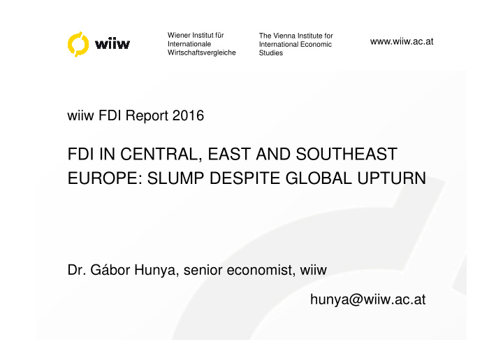 fdi in central east and southeast europe slump despite