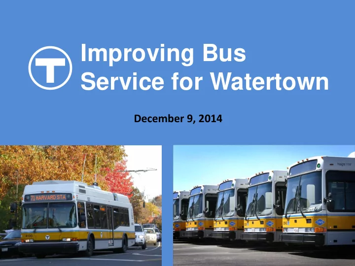 service for watertown