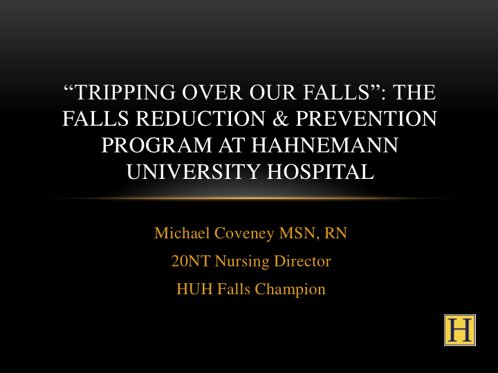 falls reduction prevention