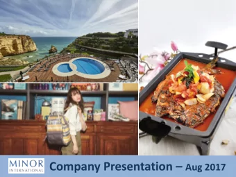 FORWARD LOOKING STATEMENT  Statements included or incorporated in these materials that use the