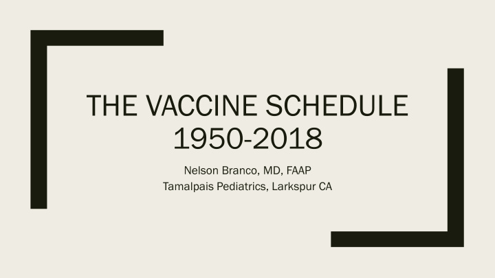 the vaccine schedule 1950 2018