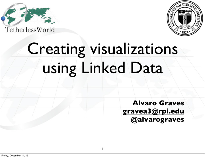 creating visualizations using linked data