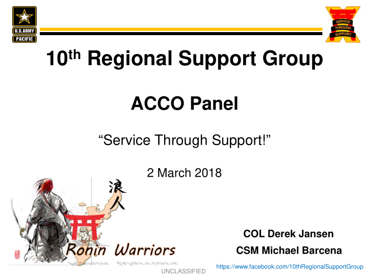 10 th regional support group