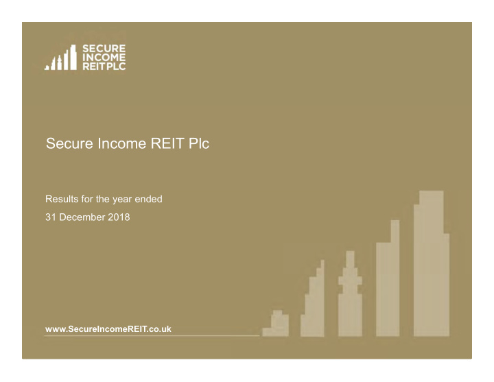 secure income reit plc
