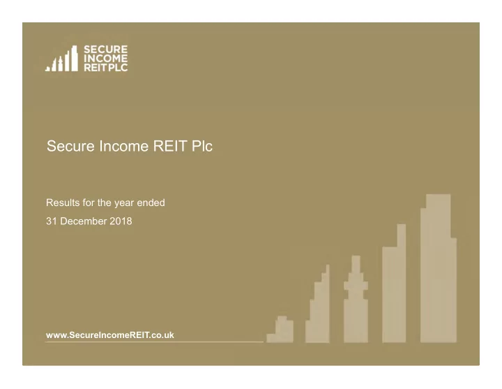 secure income reit plc