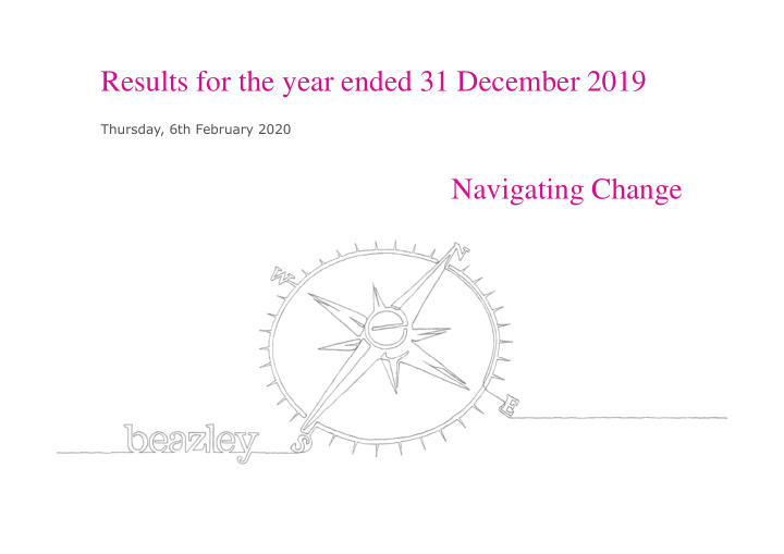 results for the year ended 31 december 2019