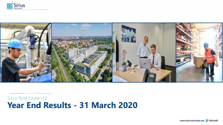 year end results 31 march 2020