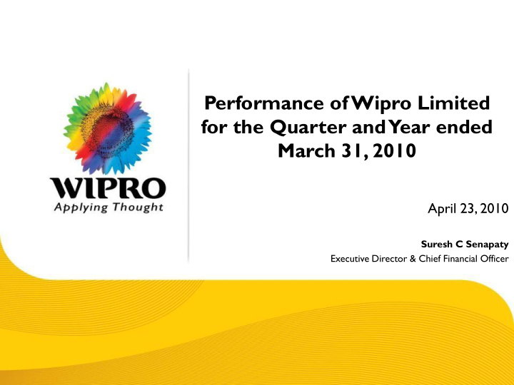 performance of wipro limited