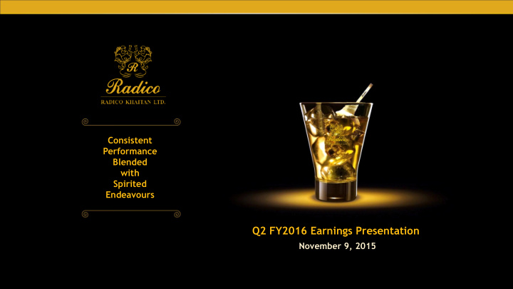 q2 fy2016 earnings presentation