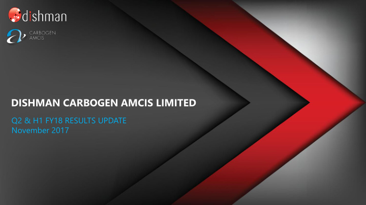 dishman carbogen amcis limited