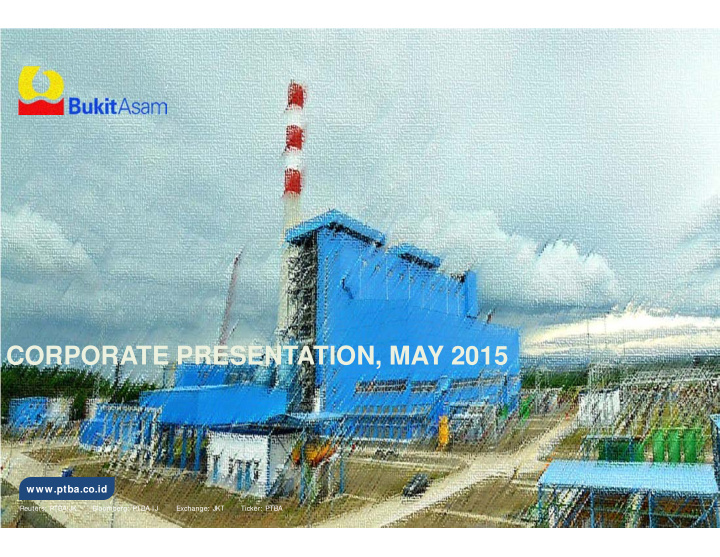 corporate presentation may 2015