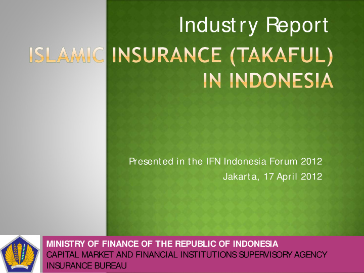 industry report