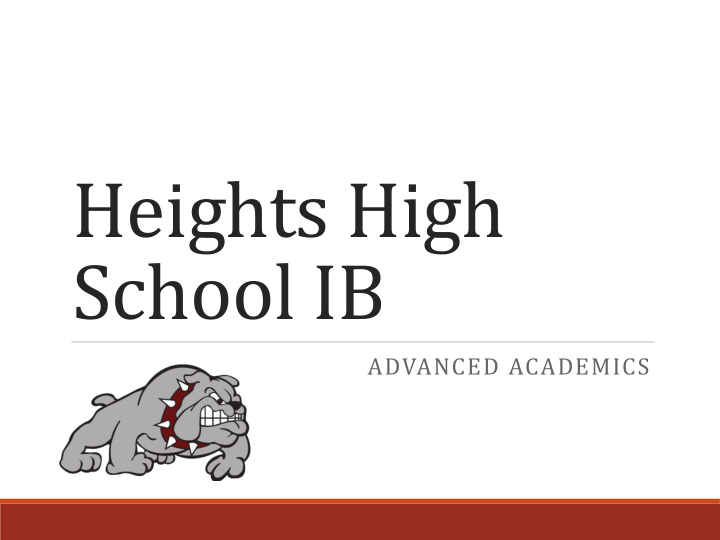 heights high school ib