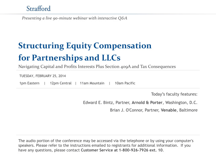 structuring equity compensation for partnerships and llcs