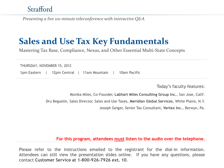 sales and use tax key fundamentals