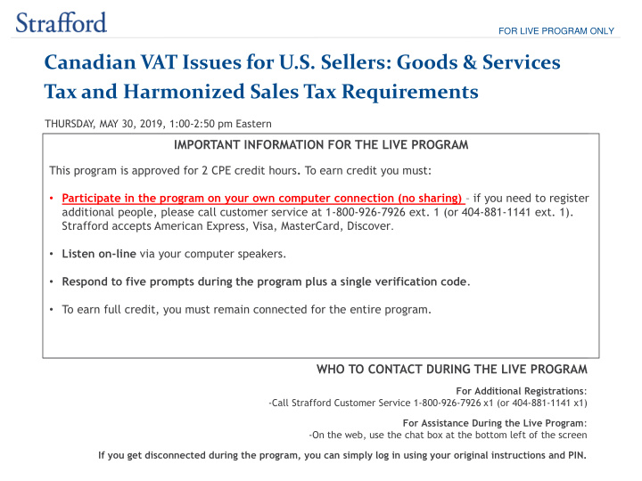 canadian vat issues for u s sellers goods services tax