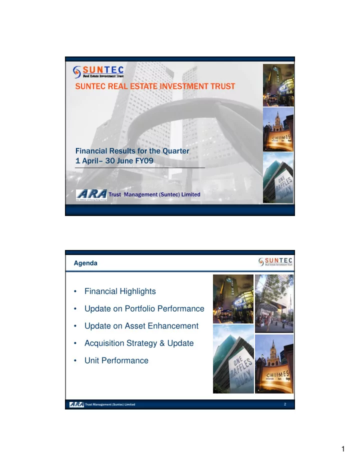 suntec real estate investment trust