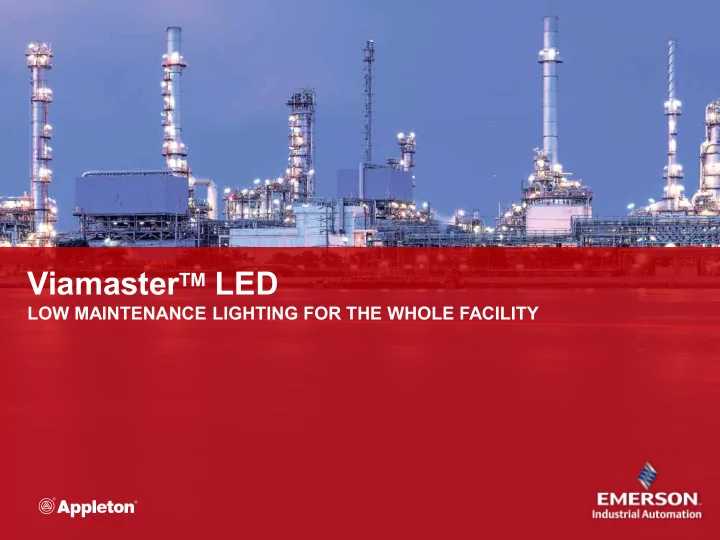 viamaster tm led
