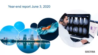 Year-end report June 3, 2020  Agenda 1. Highlights and trends - Torbjrn Kronander, CEO and