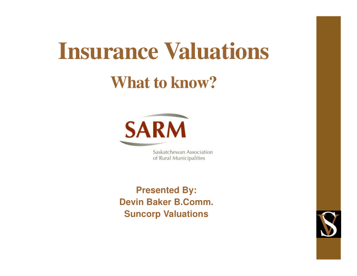insurance valuations