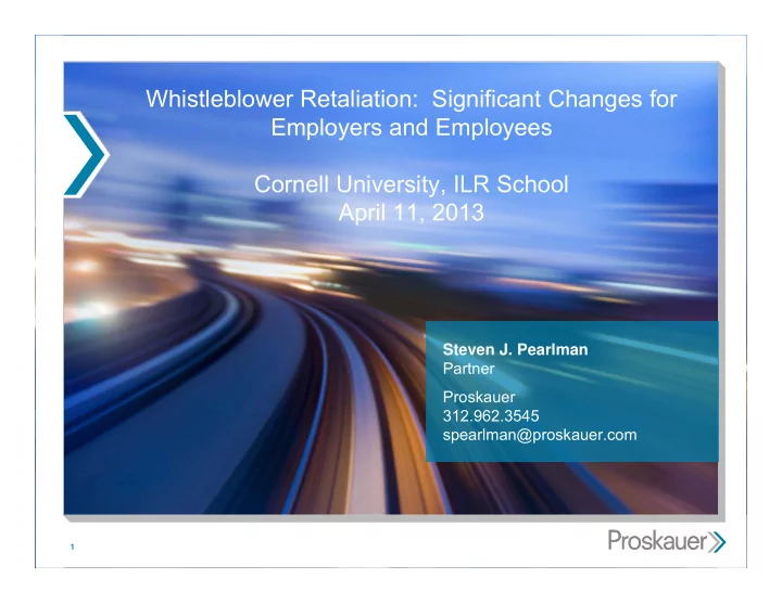 whistleblower retaliation significant changes for