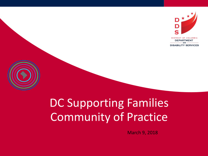 dc supporting families community of practice
