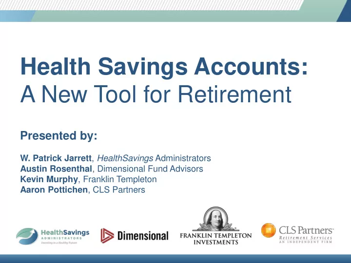 health savings accounts