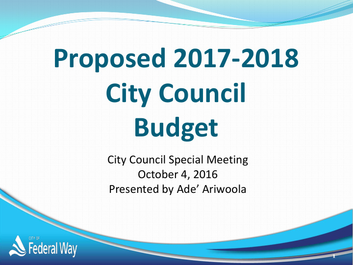proposed 2017 2018 city council budget