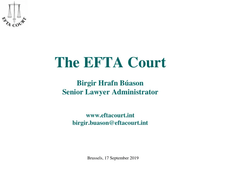 the efta court