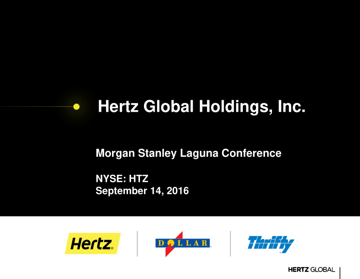hertz global holdings inc