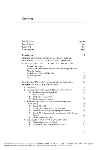 Contents  List of Figures page xv  List of Tables  xvii  Foreword  xix  xxiii  Contributors